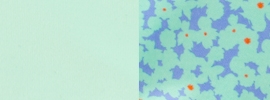 fresh teal/polka floral lullaby