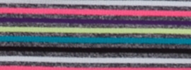 neon pink super star stripe