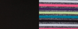 black/ neon pink suiper star stripe