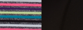neon pink super star stripe/ black
