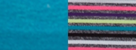 heathered surge/ neon pink super star stripe